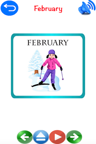 Calendar Learning for Kids Using Flashcards and Sounds screenshot 2
