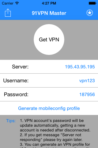 91 VPN master pro screenshot 2