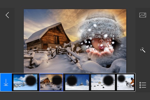 Snowfall Photo Frames - make eligant and awesome photo using new photo frames screenshot 2