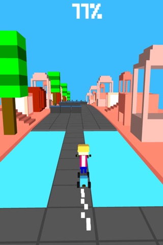 Blocky Pass - Endless Arcade Racing Surfer screenshot 2