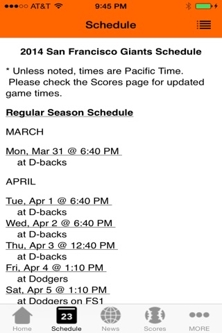 San Francisco Baseball - a Giants News App screenshot 2