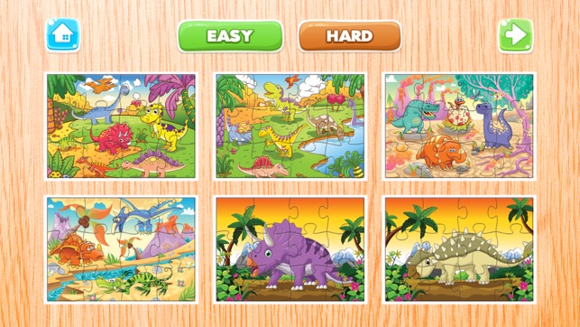 Dinosaur Puzzle Games miễn phí - Dino Jigsaw Puzzles for Kids uống và mầm non Learning Games