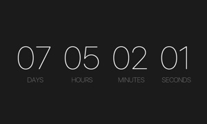 Countdown - Parallax Screen Saver