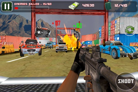 Deadly ShootOut 3D - Free Highway Shooting Car Game screenshot 3