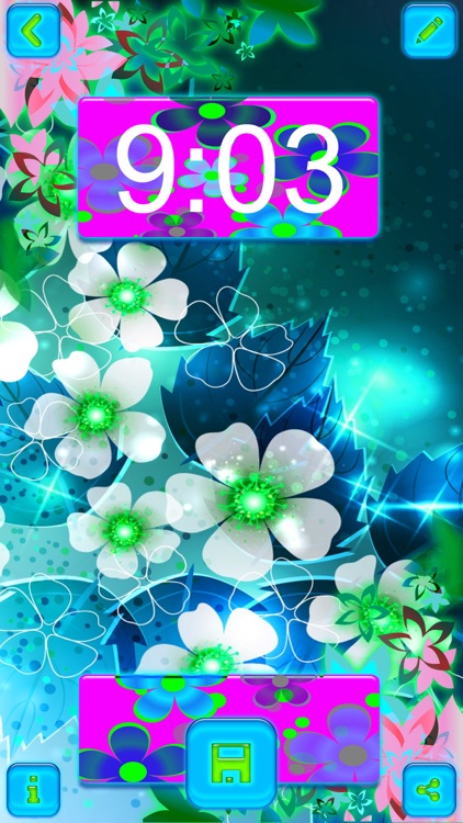 Neon Flower Wallpaper.s Collection – Glow.ing Background and Custom Lock Screen Themes