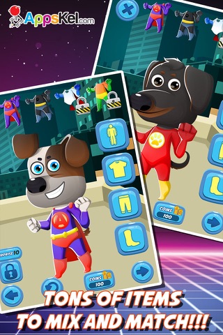 Pete's Super Hero Pets Dress Up – Steel Superhero Maker Games for Free screenshot 2