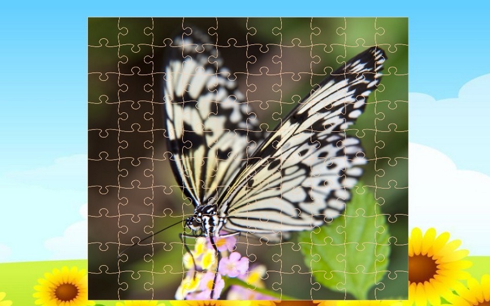 Butterfly Jigsaw Puzzle Kid Game screenshot 3