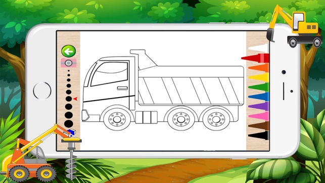 Coloring book of truck for children - Cars, Trucks and other(圖2)-速報App