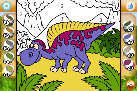 Paint by Numbers - Dinosaurs + screenshot 2