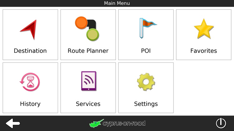Cyprus on Road GPS Navigation