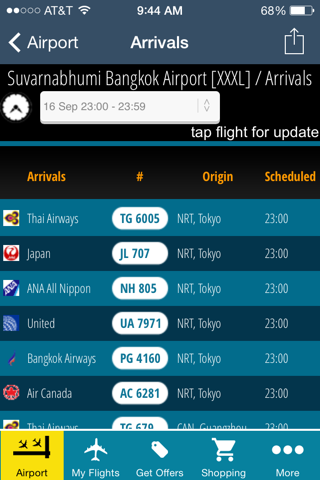 Bangkok Airport Pro (BKK) Flight Tracker air radar Thai Bangkok Asia screenshot 3