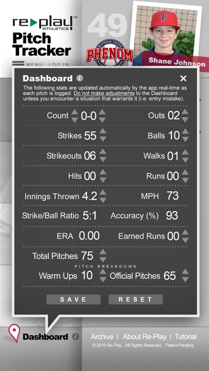 Re-Play Athletics PitchTracker