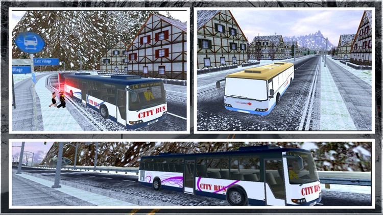 Snow Bus Driver Simulator 3D screenshot-4