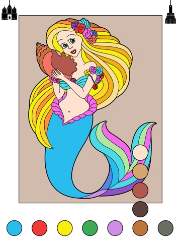 Super Simple Coloring Book Princess - Educational learning game for kids and toddlers screenshot 2