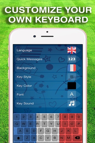Keyboard Theme for Euro Cup 2016 - Football Keyboards with cool Fonts screenshot 3