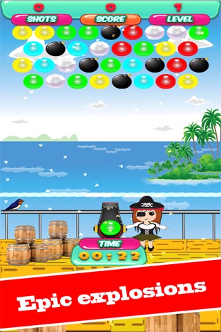Pirates Girl Game Bubble Shooter Free screenshot 2