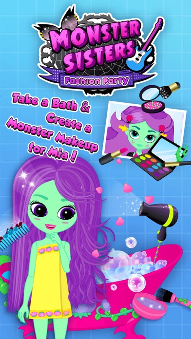 How to cancel & delete Monster Sisters 2 Home Spa - Rock Star Makeover from iphone & ipad 4