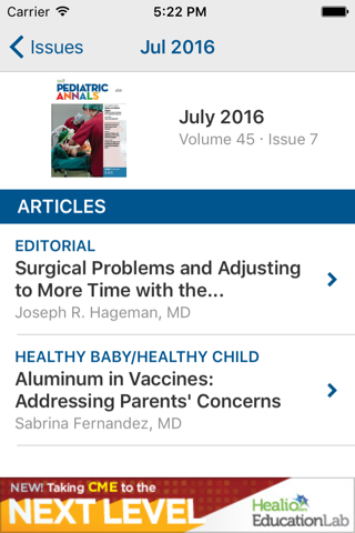 Pediatric Annals screenshot 2