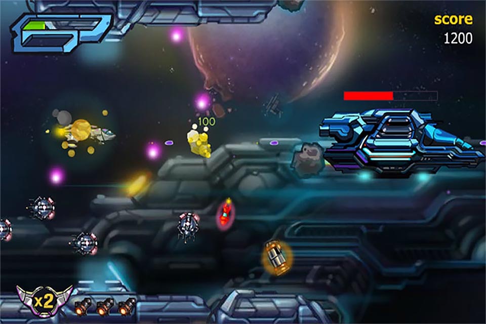 X-Fight Gunship － Galaxy Battle Shooting Simulation Game screenshot 2