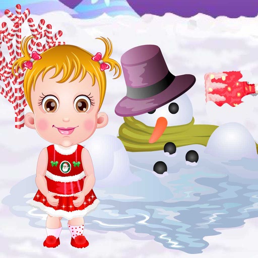 Cute Baby Hazel Gingerbread House - make snowman,christmas tree,train iOS App