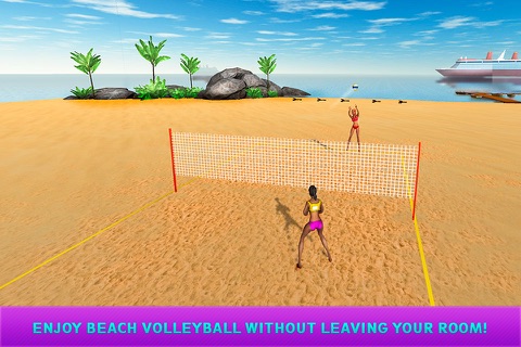 Girls Beach Volleyball Championship 3D Full screenshot 4