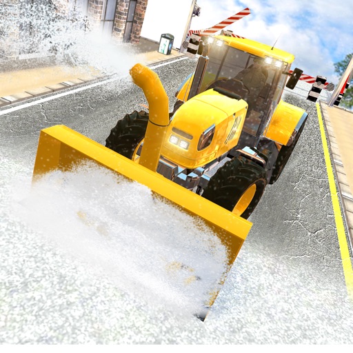Winter Snow Plow Truck Driver - Drive City Crane & Snowblower To Excavate The Snow With Excavator