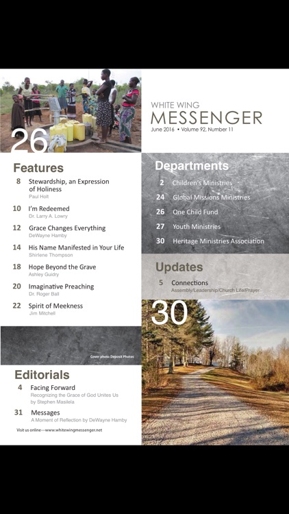 White Wing Messenger Magazine