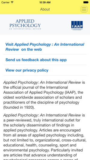 Applied Psychology : An International Review(圖2)-速報App