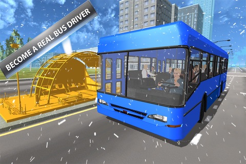 Snow Bus Driver Simulator 2017 screenshot 3