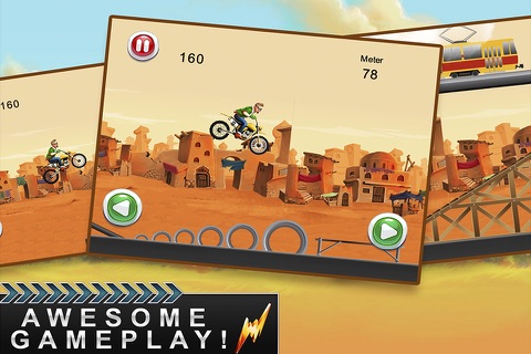 Stick-man Motocross- Stunt Biker Rivals screenshot 3