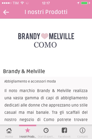 Brandy & Melville Como screenshot 2