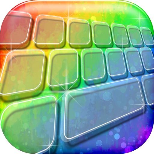 Rainbow Keyboard! - Custom Color Keyboard Themes 2016 with Fancy Backgrounds and Fonts Changer Icon