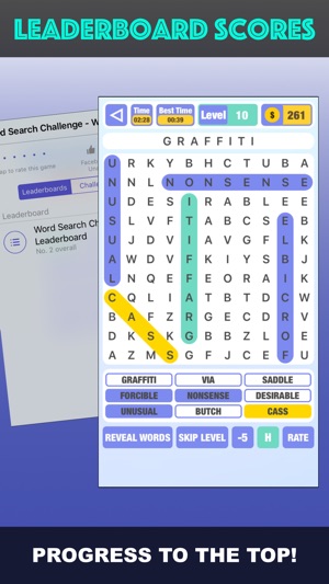 Word Search Challenge - Word Searches For Everyone(圖5)-速報App