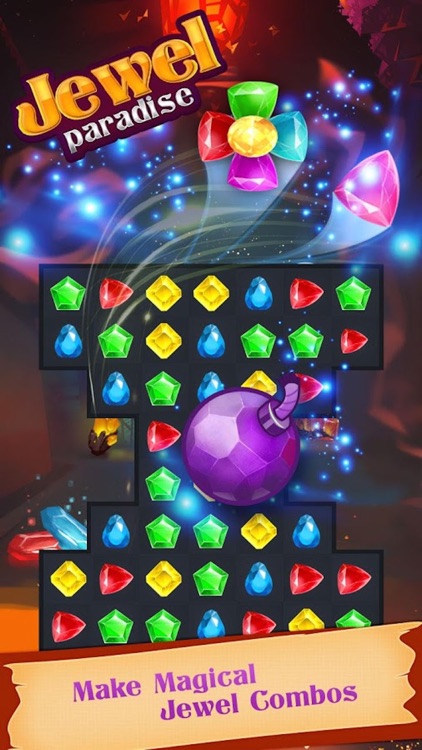 Jewel Paradise Mania. My Diamond Rush Story In Match 3 Classic Puzzle screenshot-3