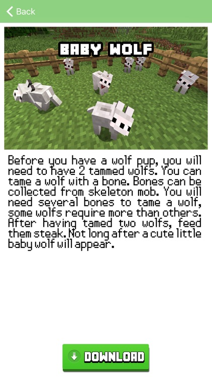 BABY ANIMALS MOD for Minecraft Game PC Edition - Pocket Guide