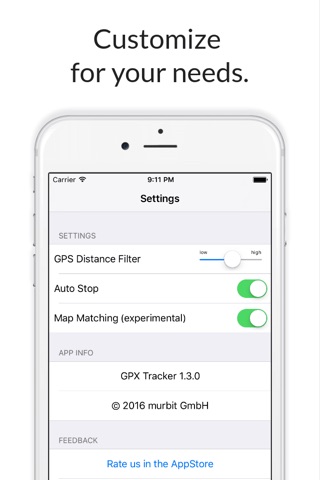 GPX Tracker Pro - Simple GPS Recorder for walking, hiking, biking, driving or cruising. screenshot 3