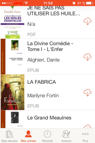 France Loisirs eBooks screenshot 2