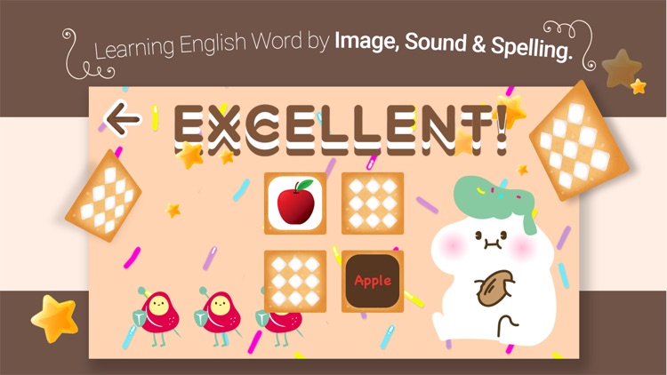 Cookies cards - English Vocabulary Learning - Infants, children's card game of English words