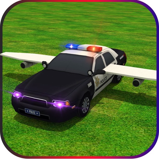 Flying Future Police Cars Icon