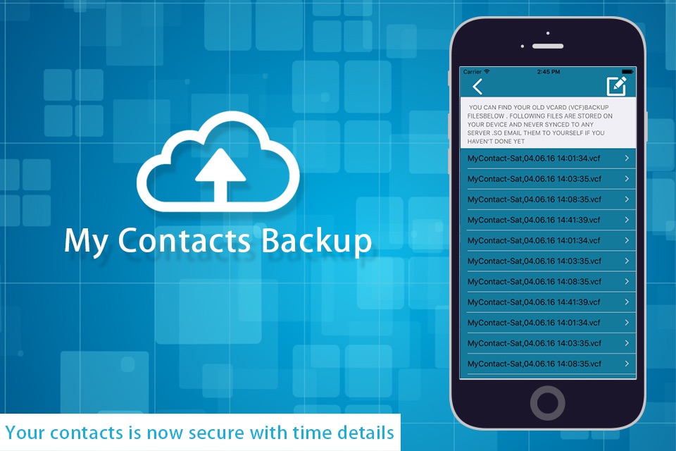 My Contacts Manager-Backup and Manage your Contacts screenshot 3
