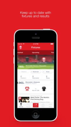 Fan App for Gloucester Rugby