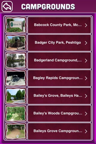 Wisconsin Campgrounds & RV Parks Guide screenshot 2