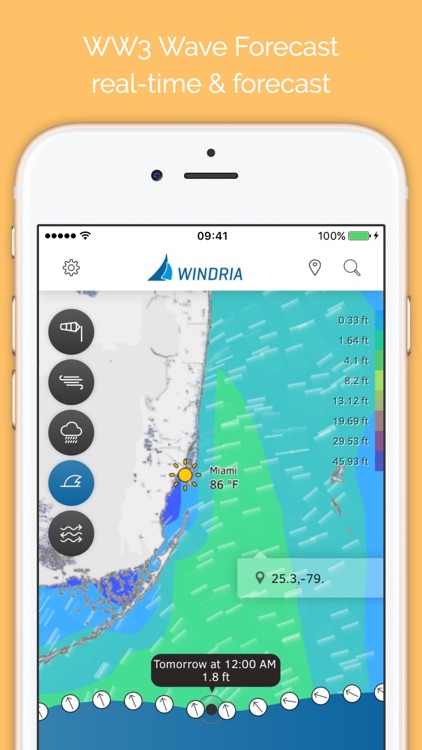 Windria - Florida (NOAA high-res Wind/waves/currents forecast)