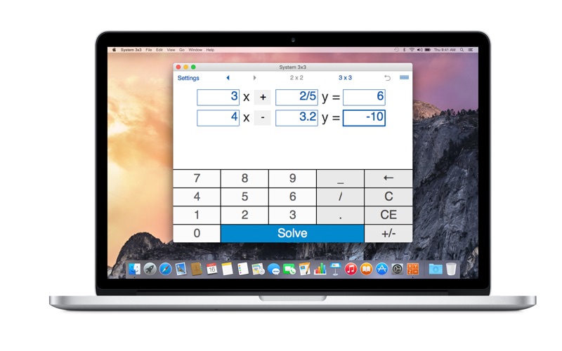 System 3x3 - system of linear equations solver thumbnail 4