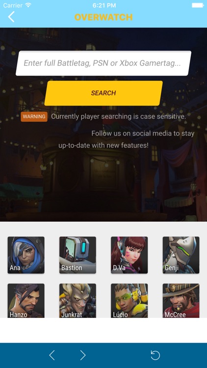 Guide for Overwatch App