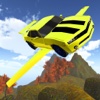 3D Flying Car Racing - Jet Car Driving Simulator Game FREE