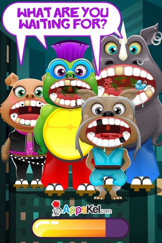 Crazy Little Mutant Animal Dentist – Ninja Tooth Games for Kids Pro screenshot 4