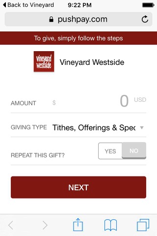 Vineyard Westside screenshot 3