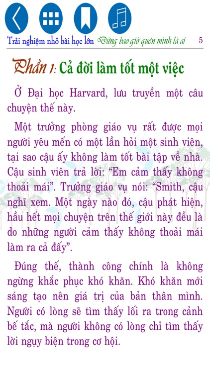 Trải nghiệm 3 – Đừng bao giờ quên mình là ai