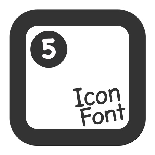 Foundation Icon Fonts 3 Cheatsheet - Icon Font with tagline icon